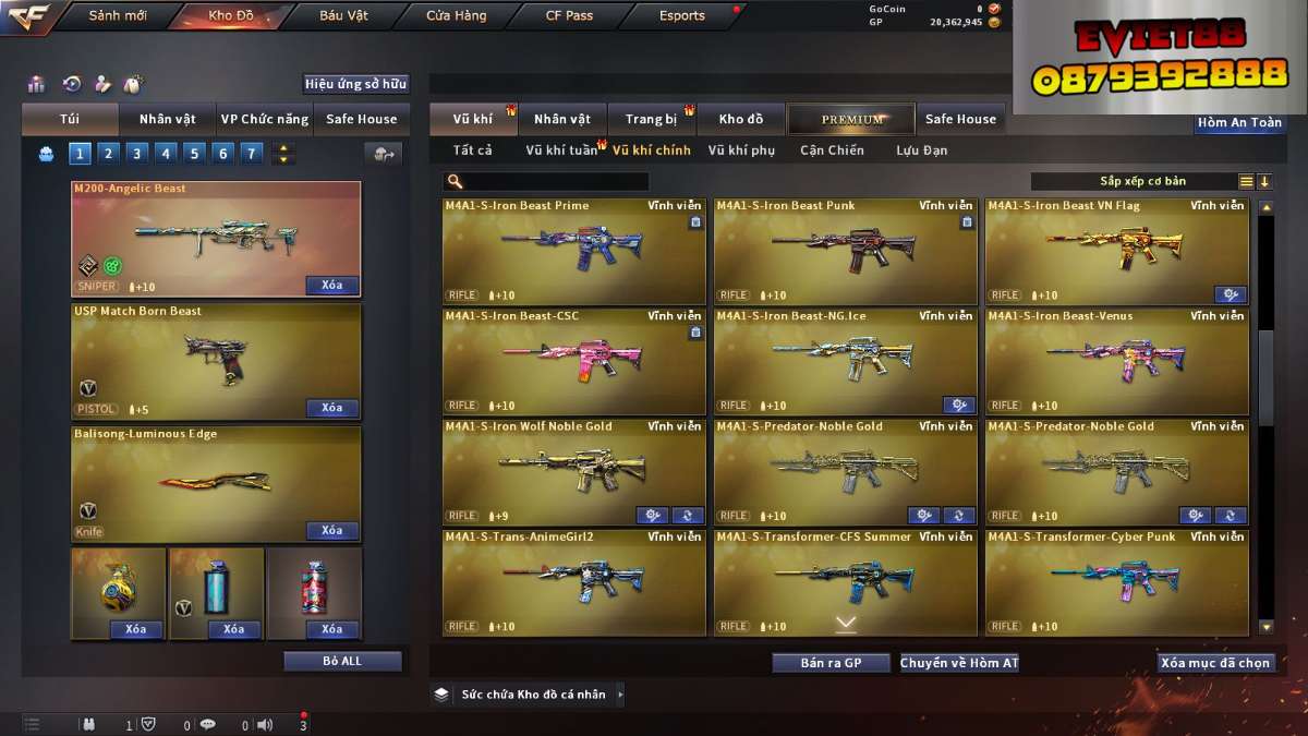 shop acc cf uy tin gia re